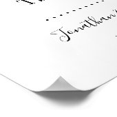 Kies een stoel, geen kant Huwelijksceremonie Citro Poster (Hoek)