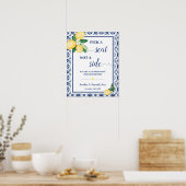 Kies een stoel niet een kant Mediterrane Trouwcere Poster (Keuken)