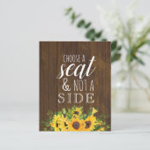 Kies een Stoel, Niet een Kant Rustieke Trouw Huwel (Staand voorkant)