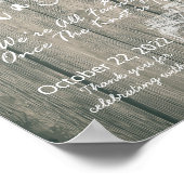 Kies Een Stoel Niet Een Kant Trouwbord Hout Mason  Poster (Hoek)