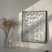 Kies Een Stoel Niet Een Kant Trouwbord Hout Mason  Poster