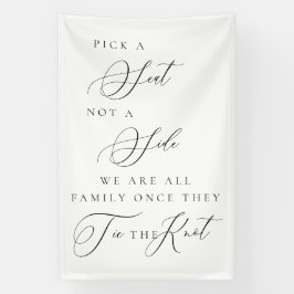 Kies een Stoel Niet een Kant Trouwceremonie Bord Spandoek