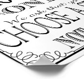 Kies een stoel niet een poster voor een zijtrouwer (Hoek)