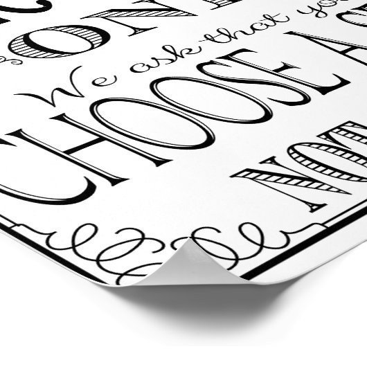 Kies een stoel niet een poster voor een zijtrouwer (Hoek)