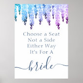 Kies een stoel zonder een kant Mrs & Mrs Wedding. Poster (Voorkant)