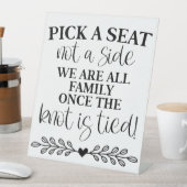 Kies een stoel zonder zijkant reclamebord met voetstuk (Insitu)