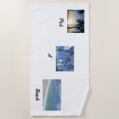 Kies een strand, een handdoek (Voorkant)