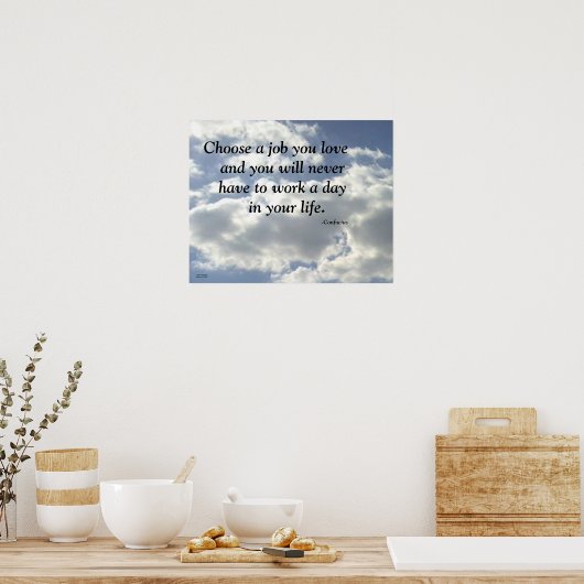 KIES EEN TAAK DAT JE VAN EEN CONFUCIEUS POSTER HOU (Keuken)