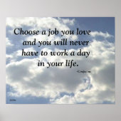 KIES EEN TAAK DAT JE VAN EEN CONFUCIEUS POSTER HOU (Voorkant)