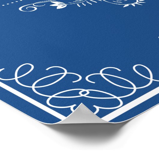 Kies een trouwbord voor een stoel poster (Hoek)