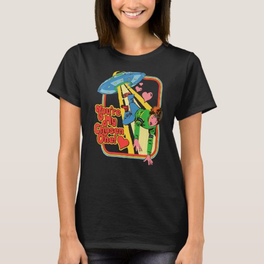 Kies één UFO Aliens-teller T-shirt (Voorkant)