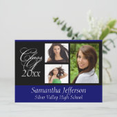 Kies een Uitnodiging van de Graduatie van de Kleur (Staand voorkant)