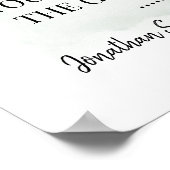 Kies een van beide zijden trouwceremonies eucalypt poster (Hoek)