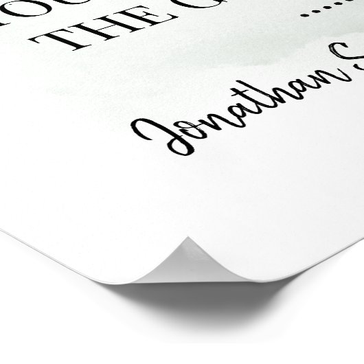 Kies een van beide zijden trouwceremonies eucalypt poster (Hoek)