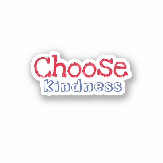 Kies een vriendschappelijke, esthetische Sticker (Voorkant)