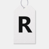 Kies een willekeurige letter | Lettertype: openen  Cadeaulabel (Voorkant)