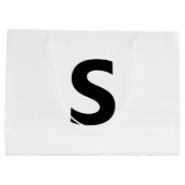 Kies een willekeurige letter | Lettertype: openen  Groot Cadeauzakje (Achterkant)