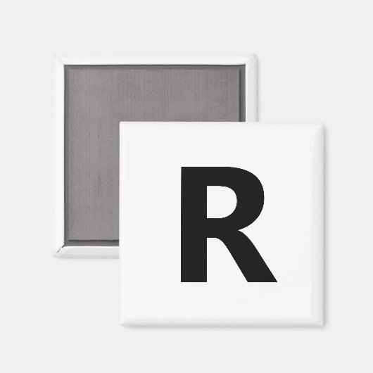 Kies een willekeurige letter | Lettertype: openen  Magneet (Voorkant / Achterkant)