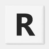 Kies een willekeurige letter | Lettertype: openen  Magneet (Voorkant)