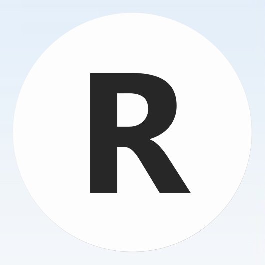 Kies een willekeurige letter | Lettertype: openen  Ronde Sticker