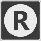 Kies een willekeurige letter | Lettertype: openen  Sticker (Voorkant)