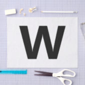 Kies een willekeurige letter | Lettertype: openen  Tissuepapier (Craft)