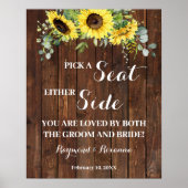 Kies een Zitplaats aan beide zijden van de Zonnebl Poster (Voorkant)