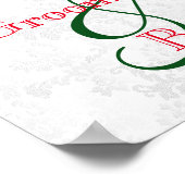 Kies een zitplaats - Diepe rode rozenweddenschap Poster (Hoek)