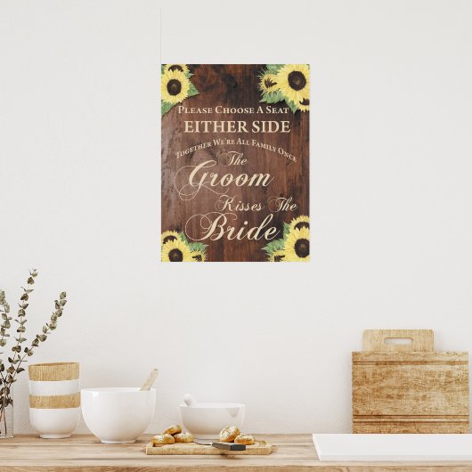 Kies een Zitplaats Geen Poster van de Kant (Keuken)