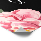 Kies een Zitplaats niet een Kant | Roze Floral Wre Poster (Hoek)