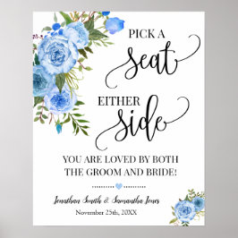 Kies een Zitplaats op een van de zijkanten van de  Poster