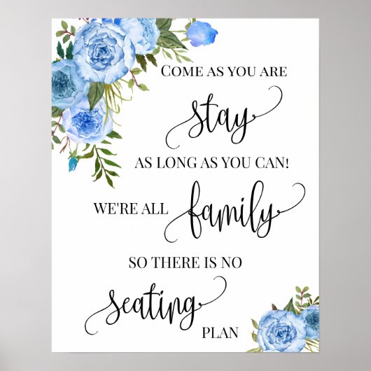 Kies een Zitplaats op een van de zijkanten van de  Poster (Voorkant)