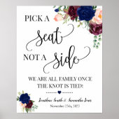 Kies een zitplaats zonder een marinesymbool voor d poster (Voorkant)