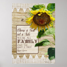 Kies een Zitplaats zonder een Twitter-bord voor zi Poster