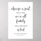 Kies een Zitplaats zonder een Zijbord van de Zitpl Poster (Voorkant)