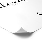 Kies een zitplaats zonder een zijbordje poster (Hoek)