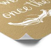 Kies een Zitplaats zonder een Zijdelig trouwerijbo Poster (Hoek)