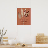 Kies een zitplaats zonder een zijkant van Pampas G Poster (Keuken)