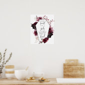 Kies een Zitplaats zonder Teken van de Kant Poster (Keuken)