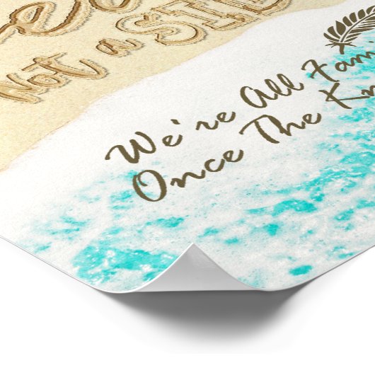 Kies een zitplaats zonder zijband Zee strandstaarv Poster (Hoek)