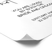 Kies een Zitplaats zonder zijdeweddenschappen Poster (Hoek)