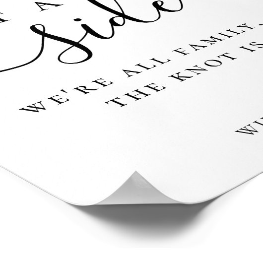 Kies een Zitplaats zonder zijdeweddenschappen Poster (Hoek)