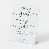 Kies een Zitplaats zonder zijdeweddenschappen Reclamebord Met Voetstuk (Voorkant)