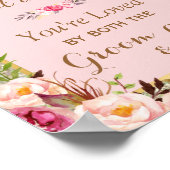 Kies een Zitplaats zonder zijkant | Glitter Pink F Poster (Hoek)