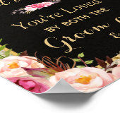 Kies een zitplaats zonder zijkant - Gold Glitter W Poster (Hoek)