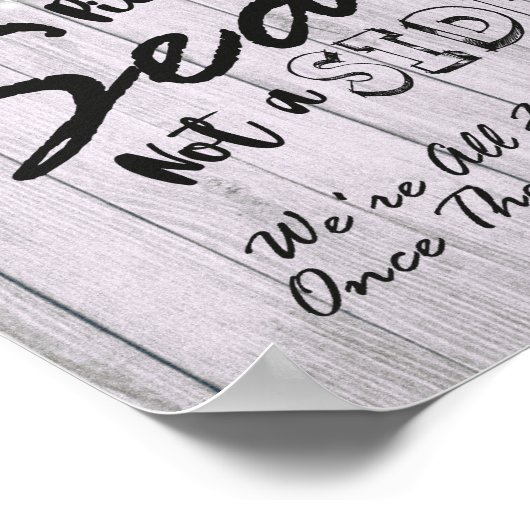 Kies een zitplaats zonder zijkant Zonnebloemhout Poster (Hoek)