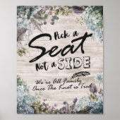Kies een zitplaats zonder zijspanhout poster (Voorkant)
