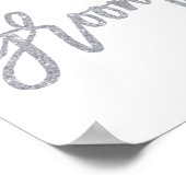 Kies een Zittingssignaal Zilver Foil-effect Poster (Hoek)