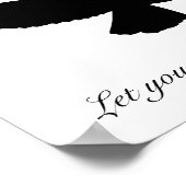 KIES EIGEN ACHTERGRONDKLEUR! RED TAILED HAWK Black Poster (Hoek)