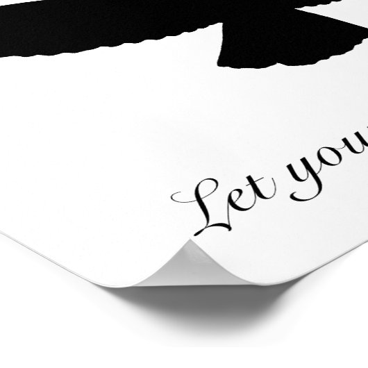 KIES EIGEN ACHTERGRONDKLEUR! RED TAILED HAWK Black Poster (Hoek)